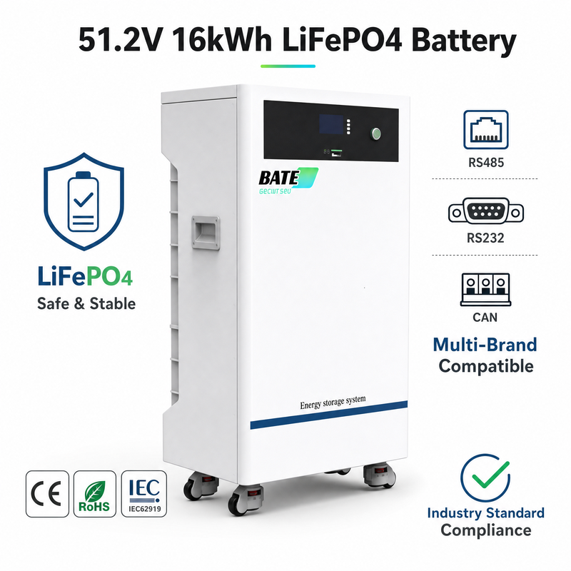 16kW 314Ah 51.2V Floor-Standing LiFePO4 Battery